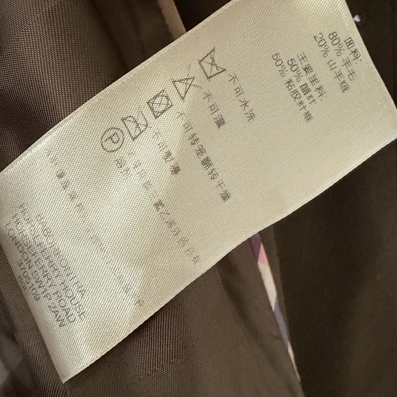 BURBERRY | Brown Wool Cashmere Blend Belted Double Breasted Trench Coat US 6 - Picture 14 of 15